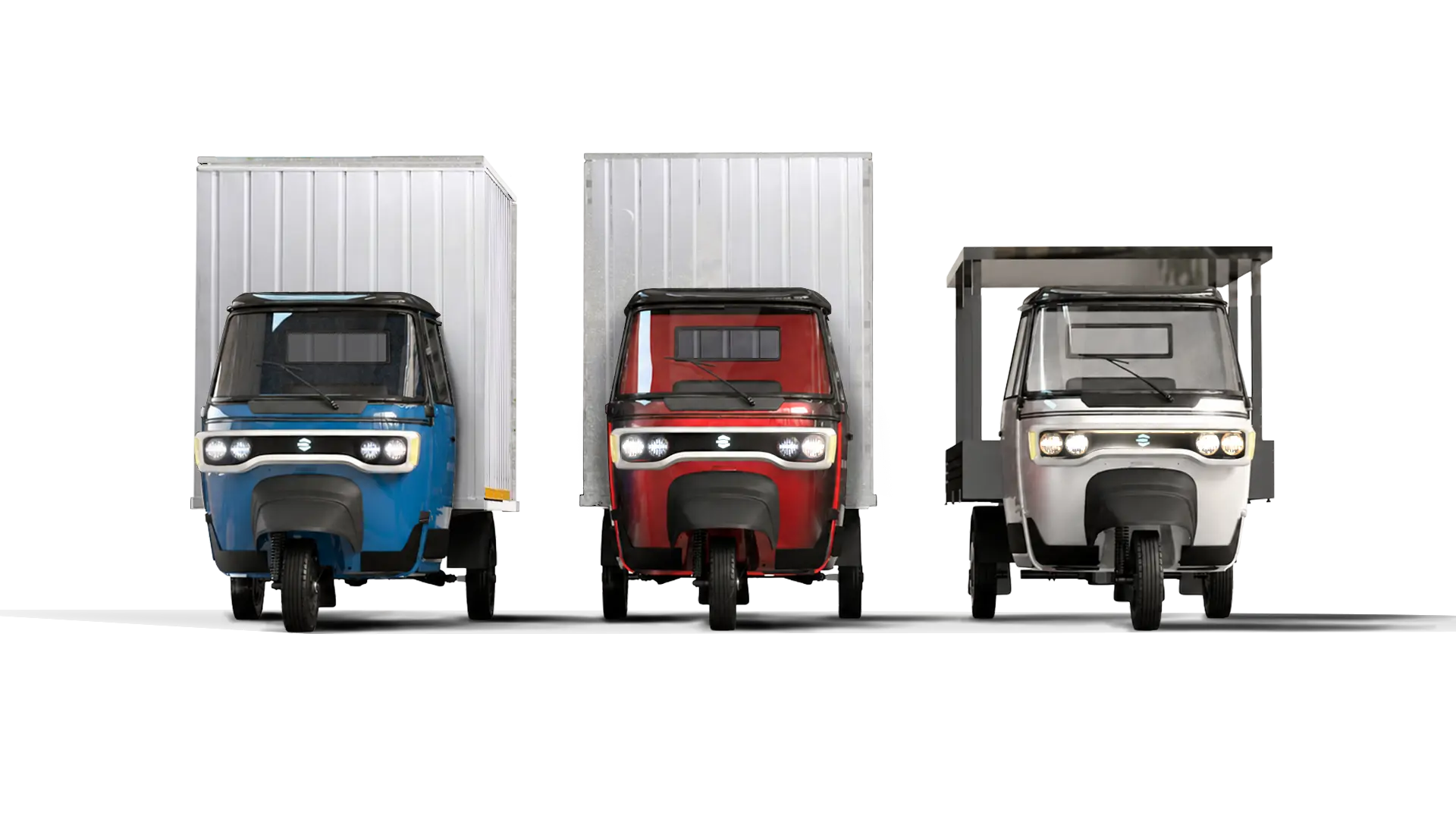 Suncharge Solar Auto — Front three-quarter